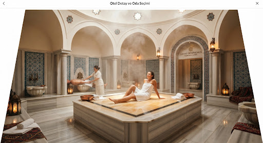 Kayaya oyulmuş hamam ve spa
